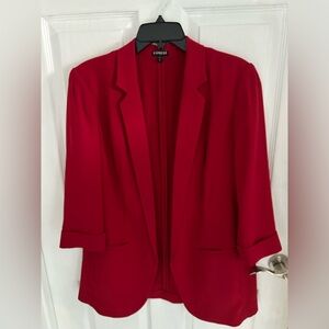 Express Women’s Red Blazer - Size L